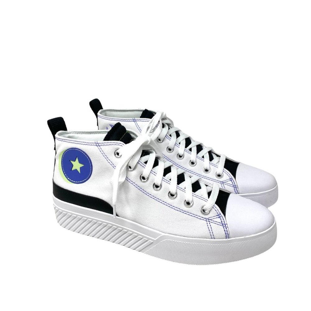 đź’–MEGA SALEđź’–Converse Shoes Men 171870C UNTITL3D CS MID White Black Sneakers - Picture 4 of 11